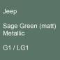 Preview: Jeep, Sage Green (matt) Metallic, G1 / LG1.